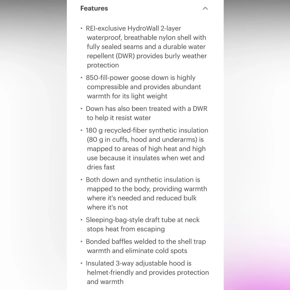 REI Co-op Stormhenge Down Hybrid Jacket - Women's, XL, Black - Picture 4 of 6